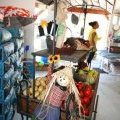 Stand de fruits et légumes à l'épicerie du camping
