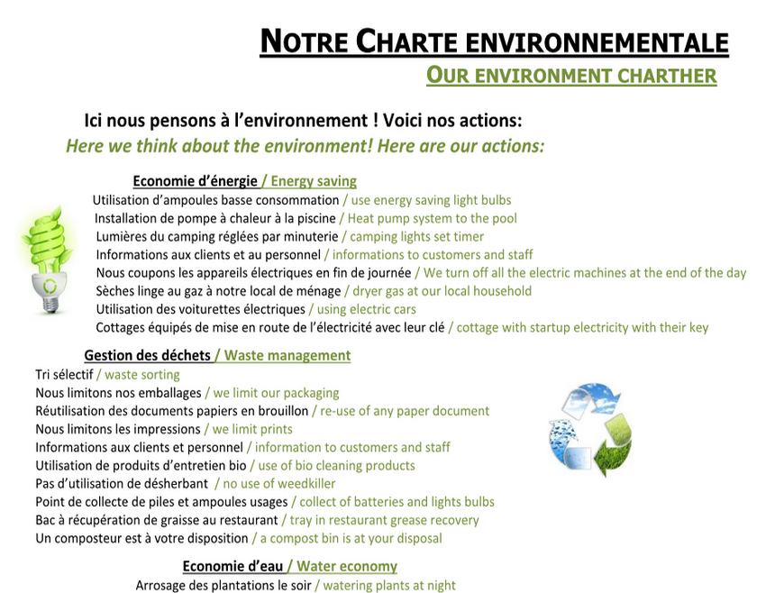 Charte Environnementale